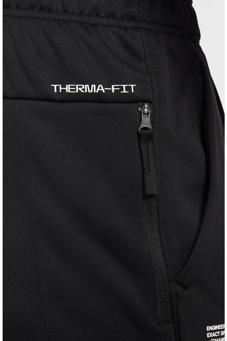 Therma-FIT Fleece Training Joggers, Alternate, color, BLACK/ WHITE