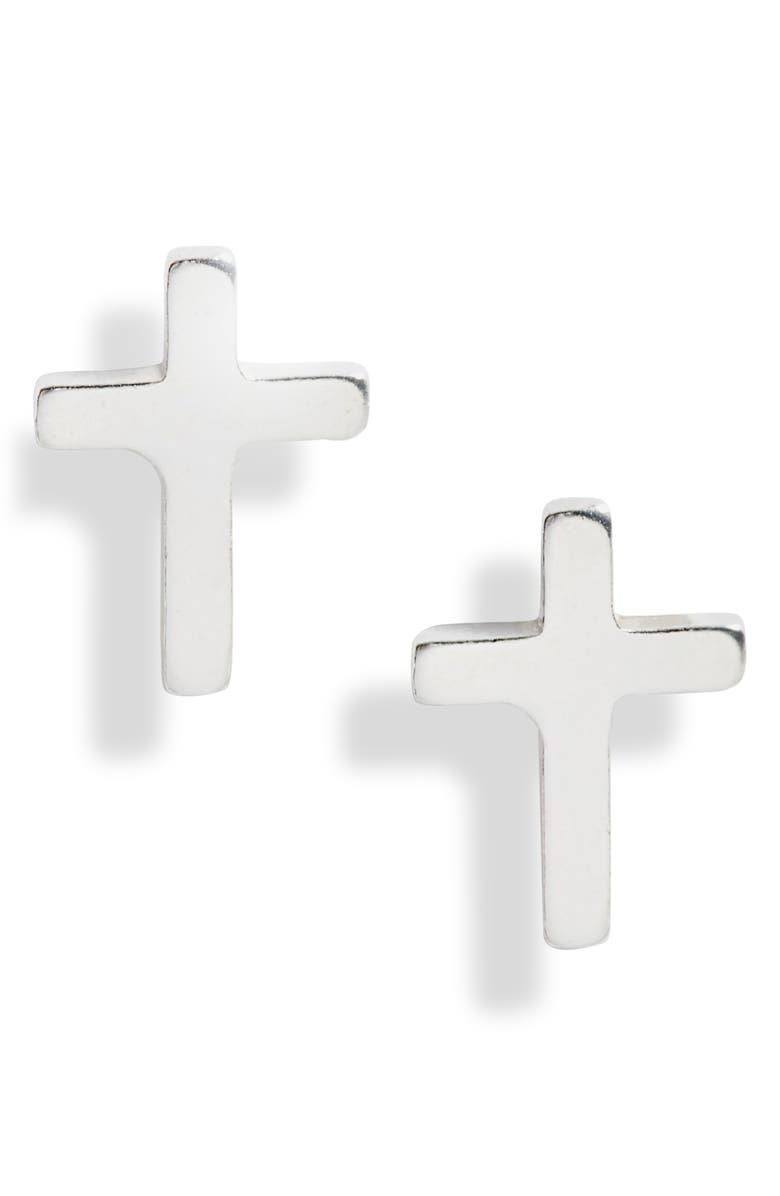 Set & Stones Ramona Cross Stud Earrings, Main, color, 