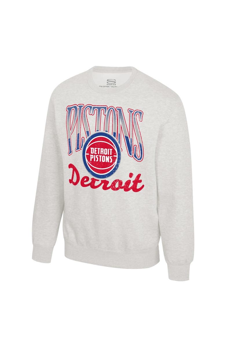 Stadium Essentials Unisex Stadium Essentials Oatmeal Detroit Pistons Sky High Fleece Sweatshirt, Alternate, color, Oatmeal