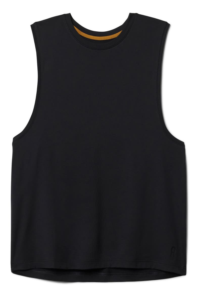Base Training Sleeveless Performance Muscle Tee, Alternate, color, BLACK