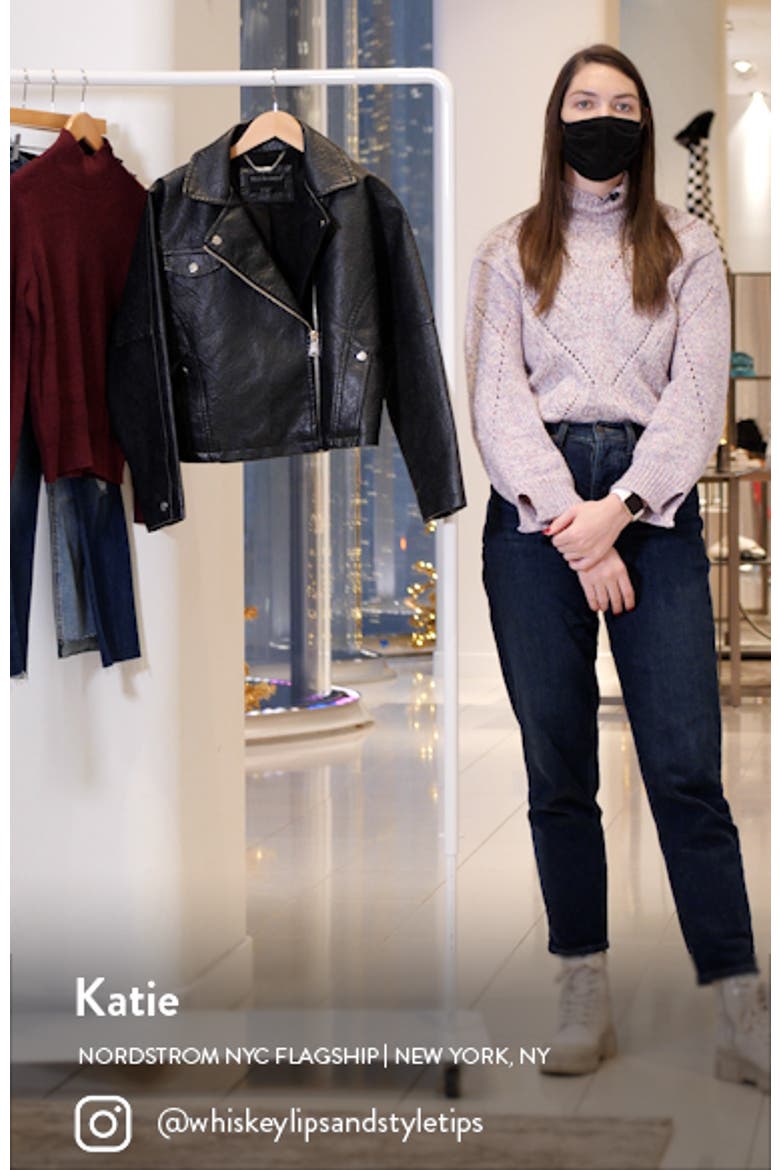 Bleecker Faux Leather Moto Jacket video