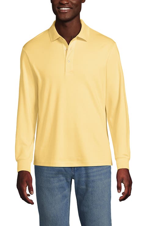Long Sleeve Cotton Supima Polo Shirt