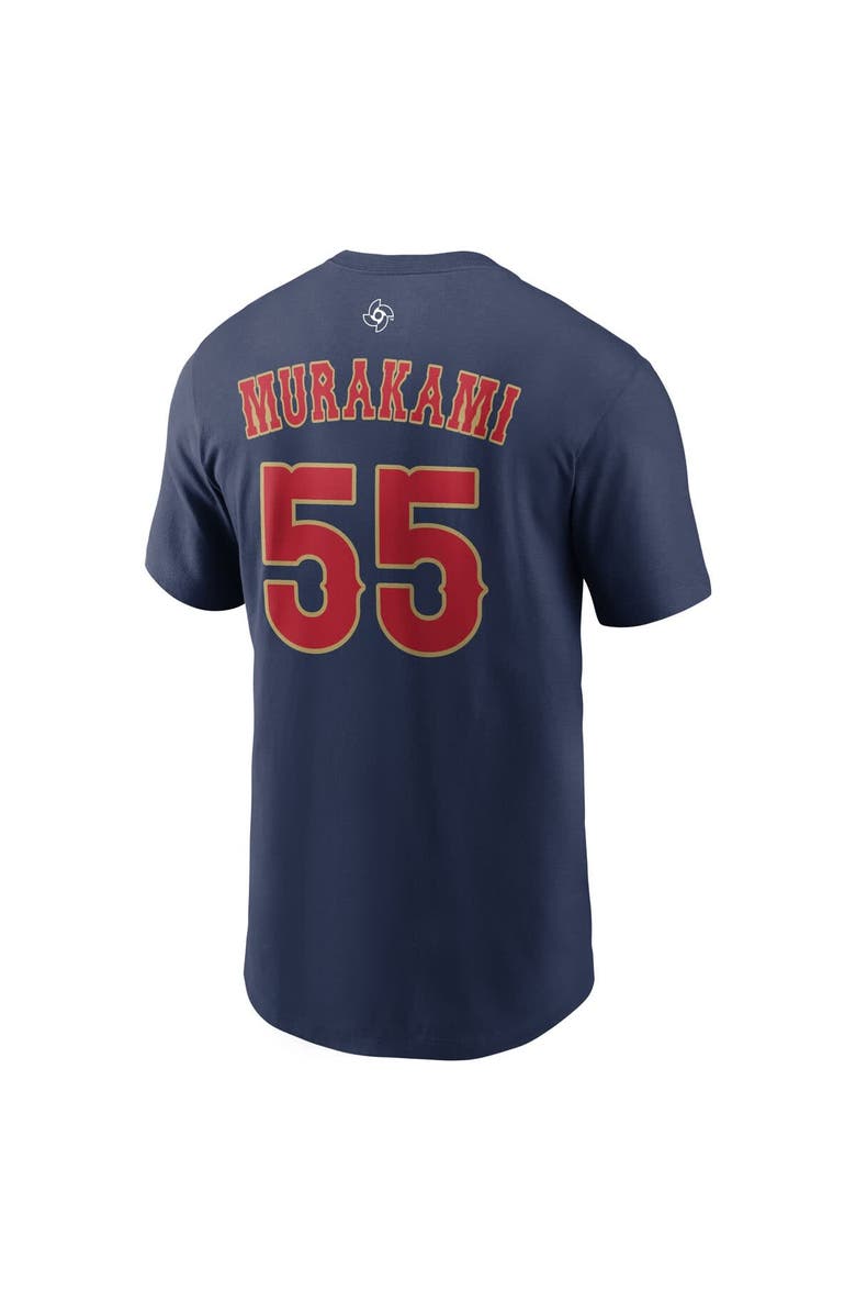 Nike Men's Nike Munetaka Murakami Navy Japan Baseball 2026 World Baseball Classic Name & Number T-Shirt, Alternate, color, Navy