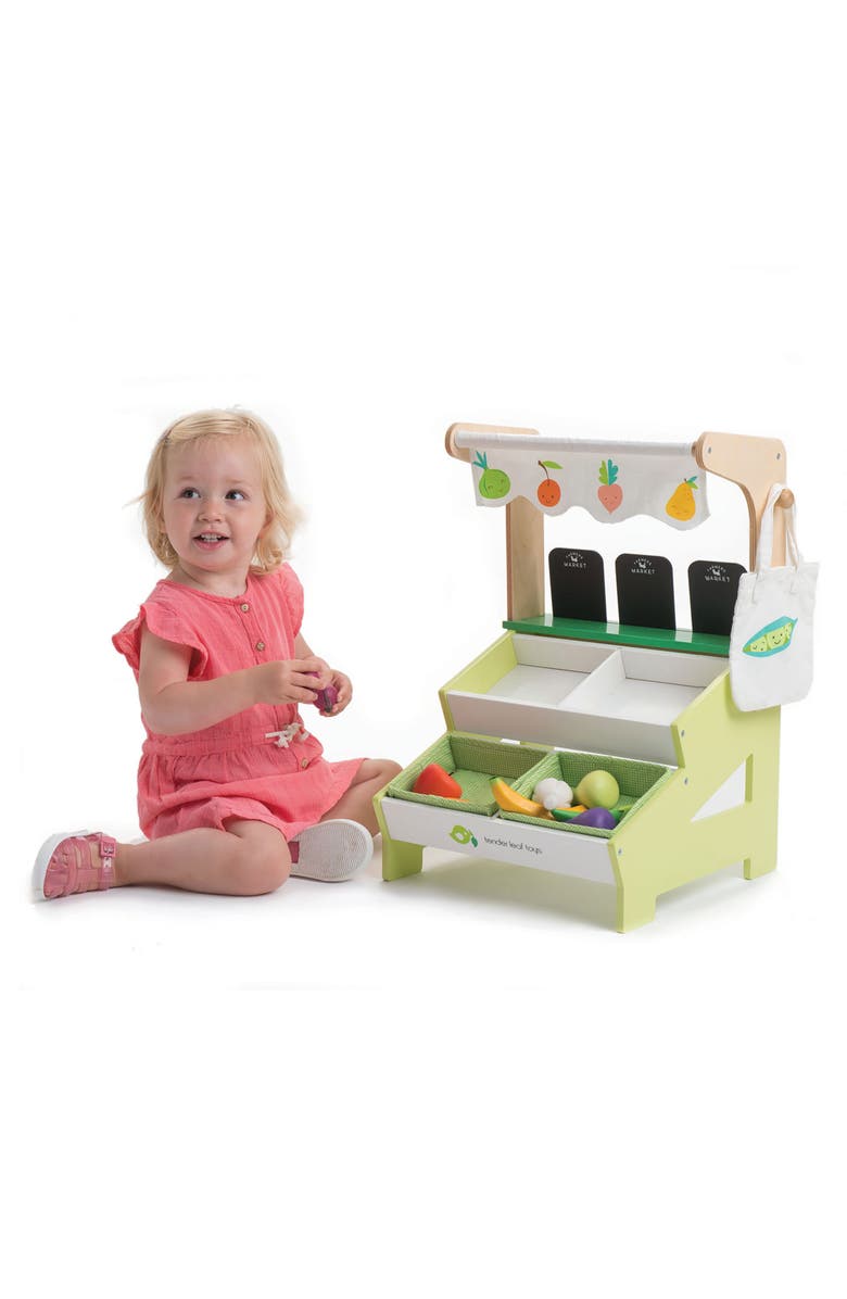 Tender Leaf Toys Farmers' Market Stall Playset, Alternate, color,