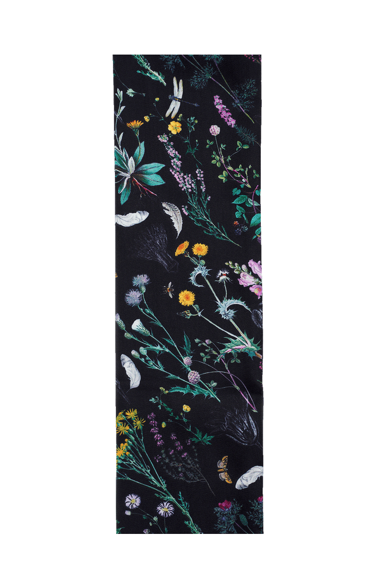 Fable England Wilderness Black Silky Scarf, Alternate, color, Black