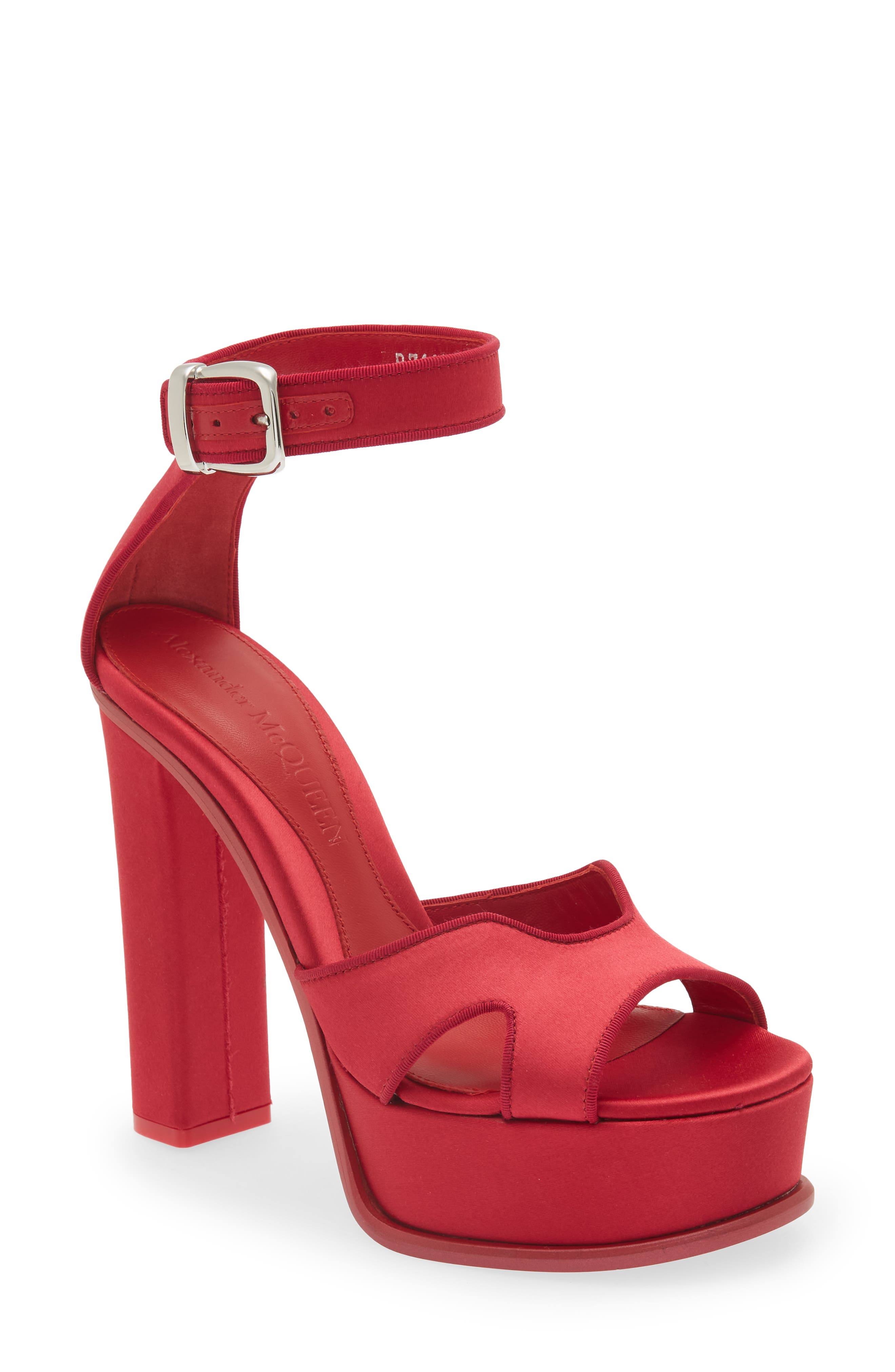 McQueen Butterfly Ankle Strap Platform Sandal, Main, color, 