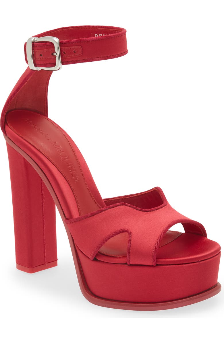 McQueen Butterfly Ankle Strap Platform Sandal, Main, color,