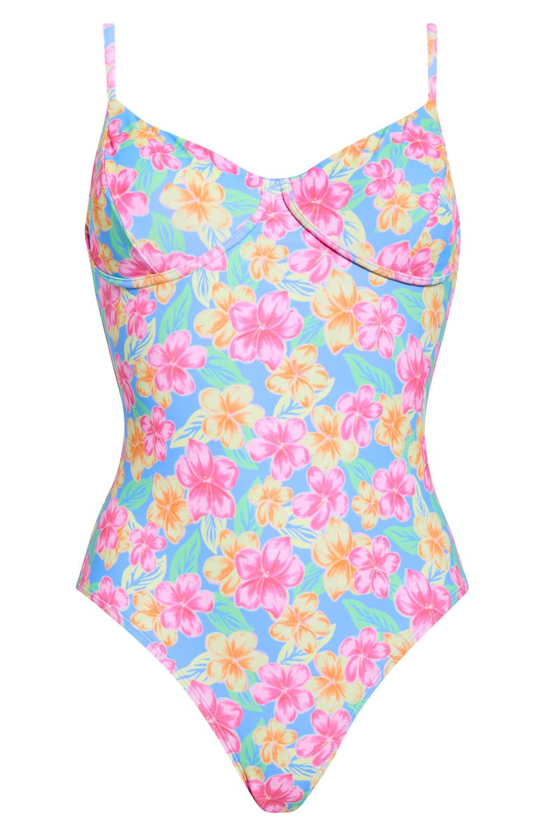 Rip Curl Malibu Cove D- to DD-Cup One-Piece Swimsuit, Alternate, color, Blue