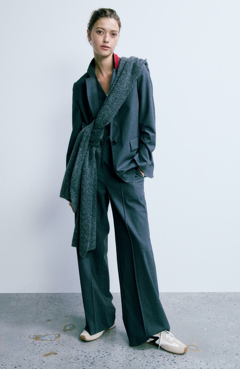 rag & bone Jordyn Hooded Scarf, Alternate, color, Charcoal