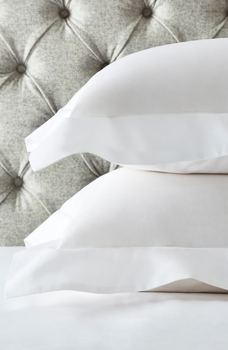 The White Company 200 Thread Count Egyptian Cotton Oxford Set of 2 Shams, Main, color, 