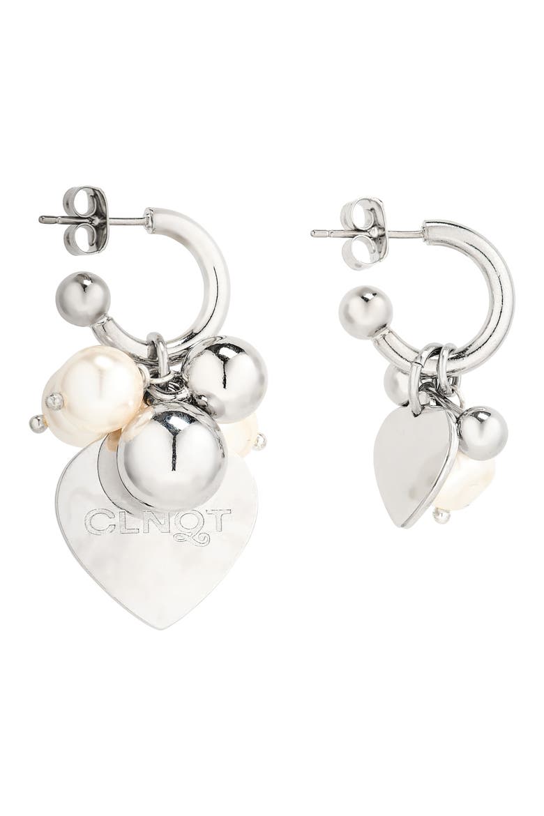 Abbey Mismatched Earrings, Alternate, color, PALLADIUM