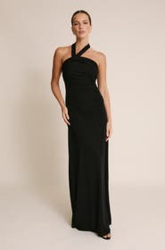 Six Stories Halter Neck Stretch Bridesmaid Dress