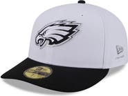 New Era Men's New Era  White/Black Philadelphia Eagles 2026 NFL Draft Pre-Curved 59FIFTY Fitted Hat