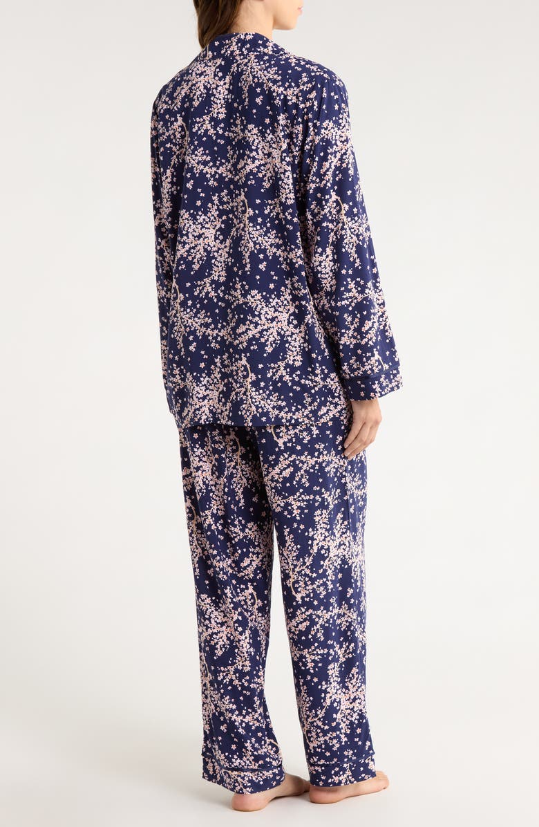 Papinelle Cheri Blossom Pajamas, Alternate, color, Navy
