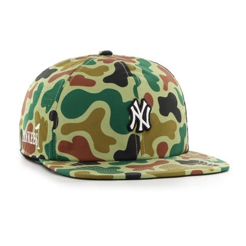 Men's '47 Camo New York Yankees Elevated Greens Captain Adjustable Hat