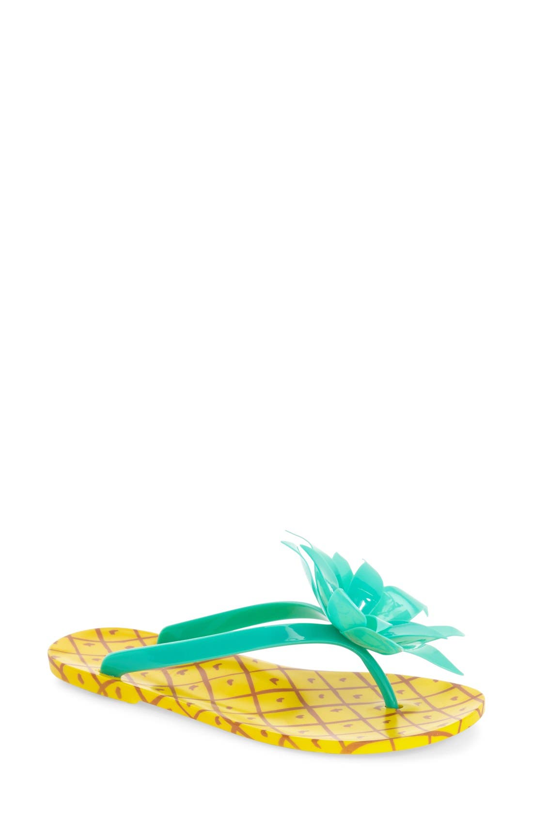 Kate Spade New York 'flynn' pineapple flip flop, Main, color, 