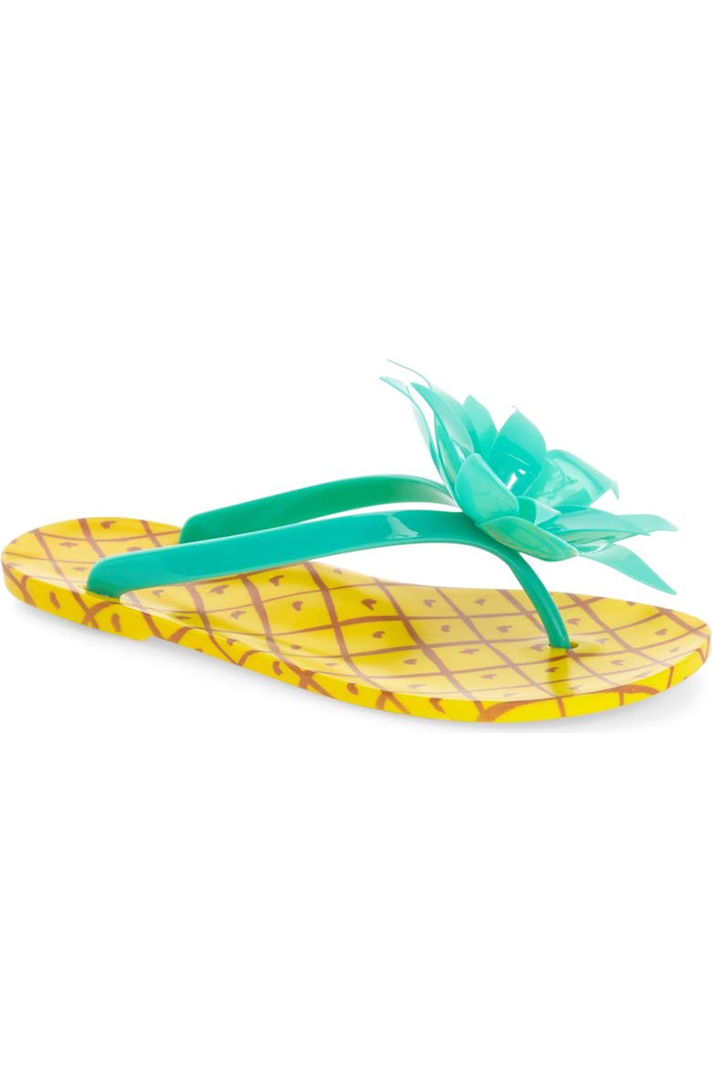 Kate Spade New York 'flynn' pineapple flip flop, Main, color,