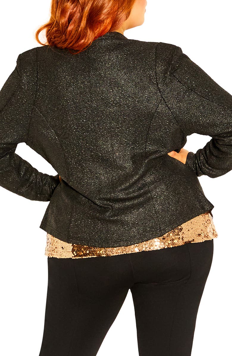 City Chic Shining Light Jacket, Alternate, color, 