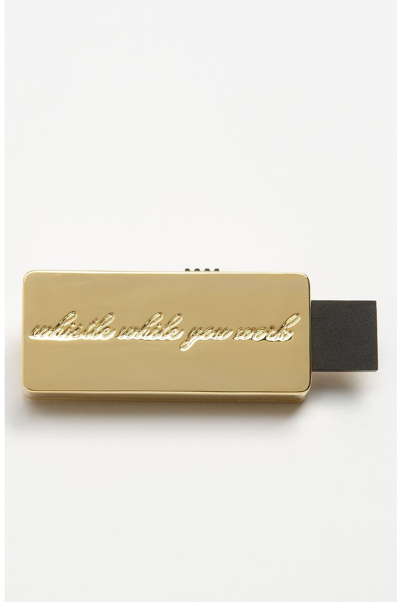 'whistle while you work' USB drive, Main, color, GOLD