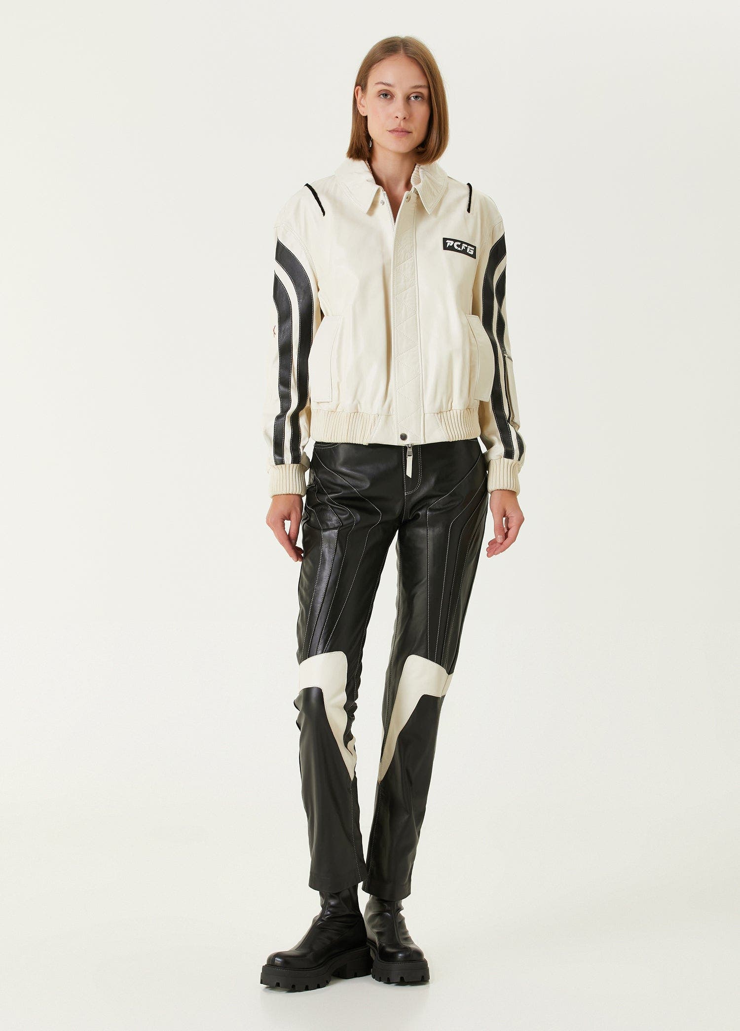 Boomerang Biker Leather Jacket - image 2