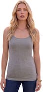 Roaman's Plus Size Cami With Built-In Bra And Adjustable Straps