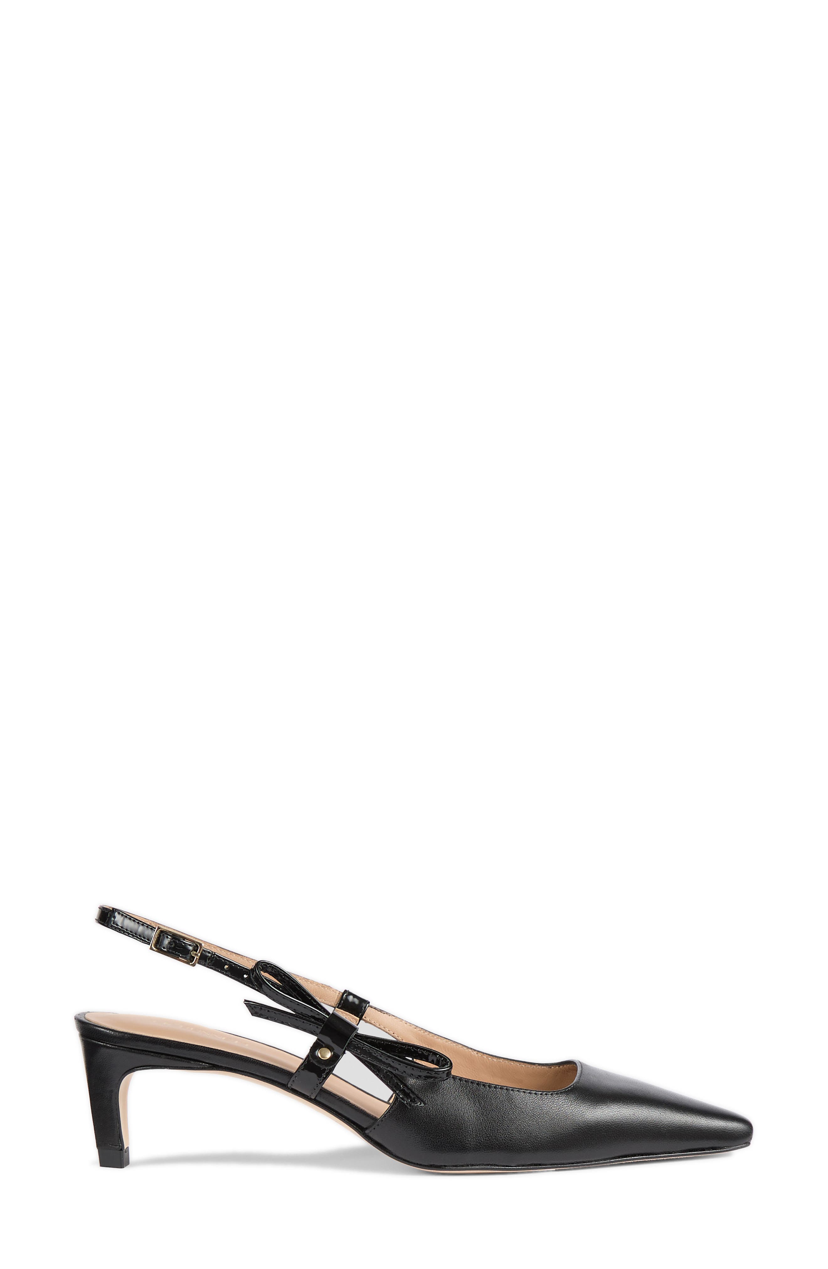 LK Bennett Marilyn Slingback Pump, Alternate, color, Black-Black