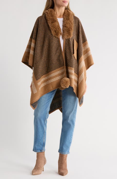 Multicolor Zigzag Ruana