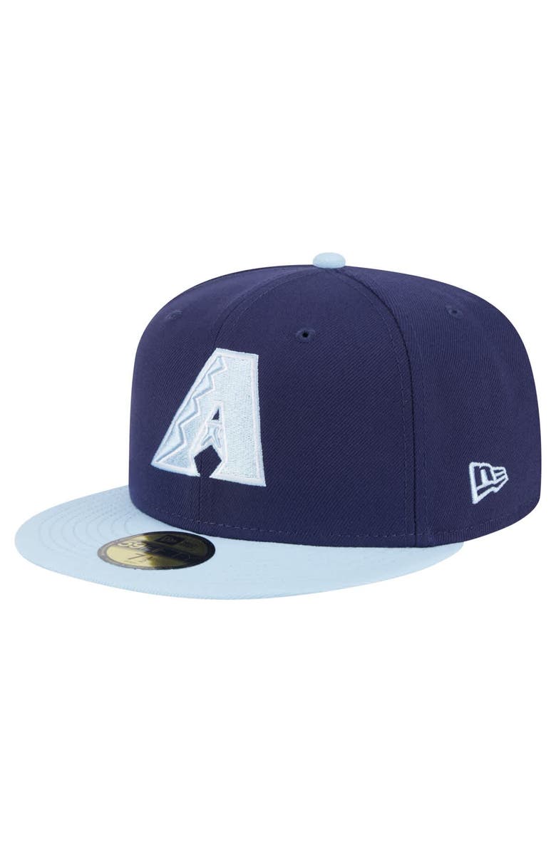 New Era Men's New Era Navy/Light Blue Arizona Diamondbacks Color Pack 2-Tone 59FIFTY Fitted Hat, Alternate, color, Navy