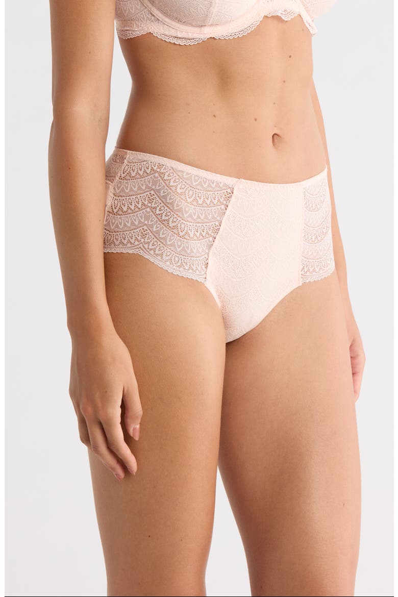 Karma High Waist Briefs, Alternate, color, PETAL POWDER