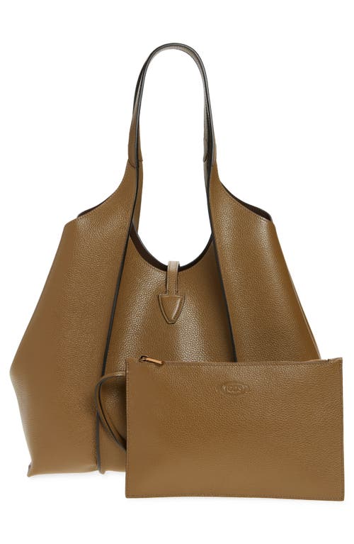 Tod's Tsb Shopping Pend. T Piccola Shoulder Bags Green In Brown