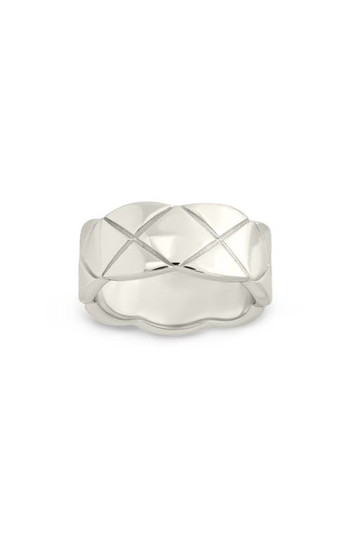 Sterling Forever Audrey Quilted Ring in Silver  product