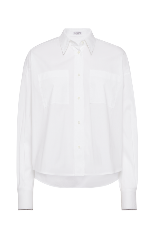 Brunello Cucinelli Monile Shirt Shirt And Blouse In White