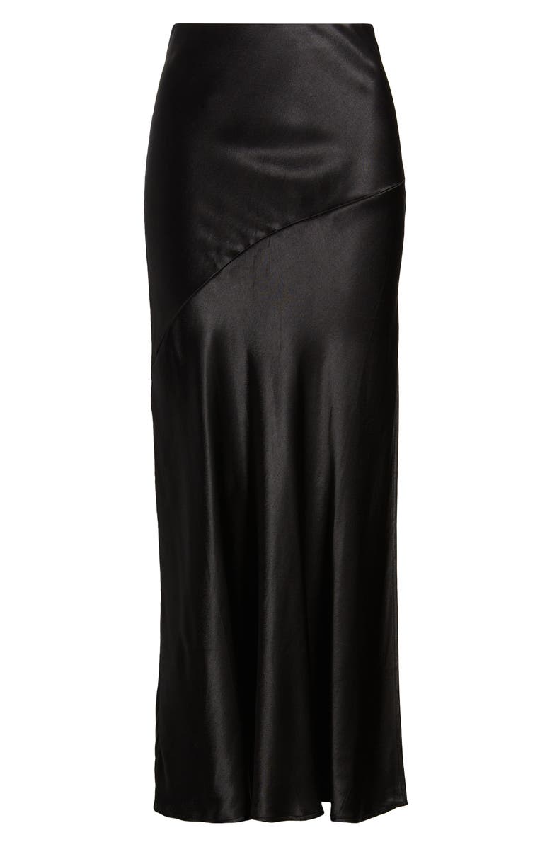 Sophie Rue Manhattan Satin Maxi Skirt, Alternate, color,