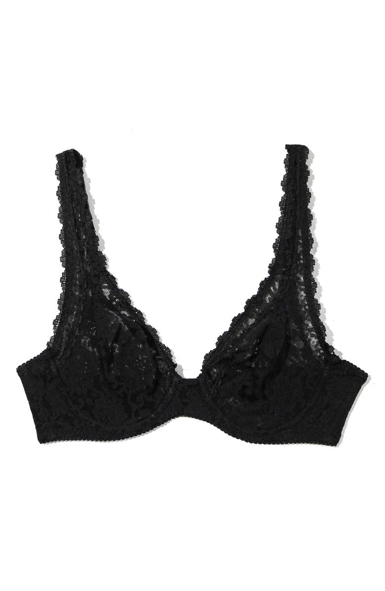 Hanky Panky Apex Signature Lace Underwire Bra, Alternate, color, Black
