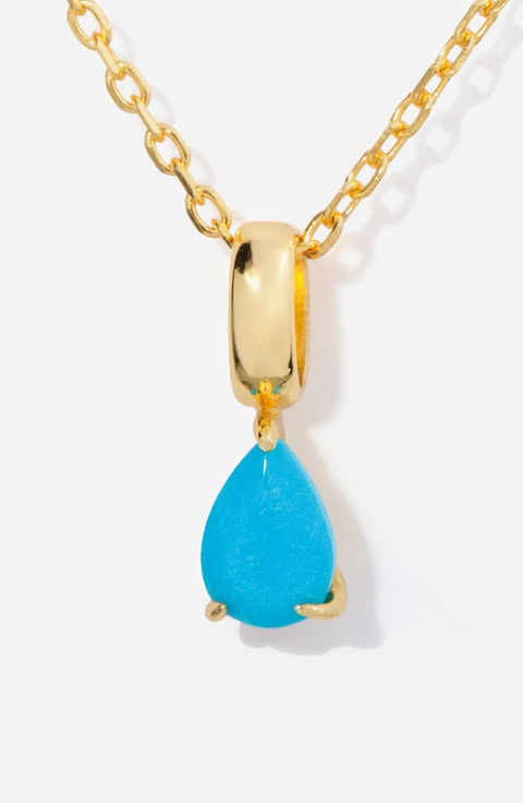 Birthstone Teardrop Necklace