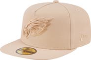 New Era Men's New Era  Light Beige Philadelphia Eagles Color Pack A-Frame 59FIFTY Fitted Hat
