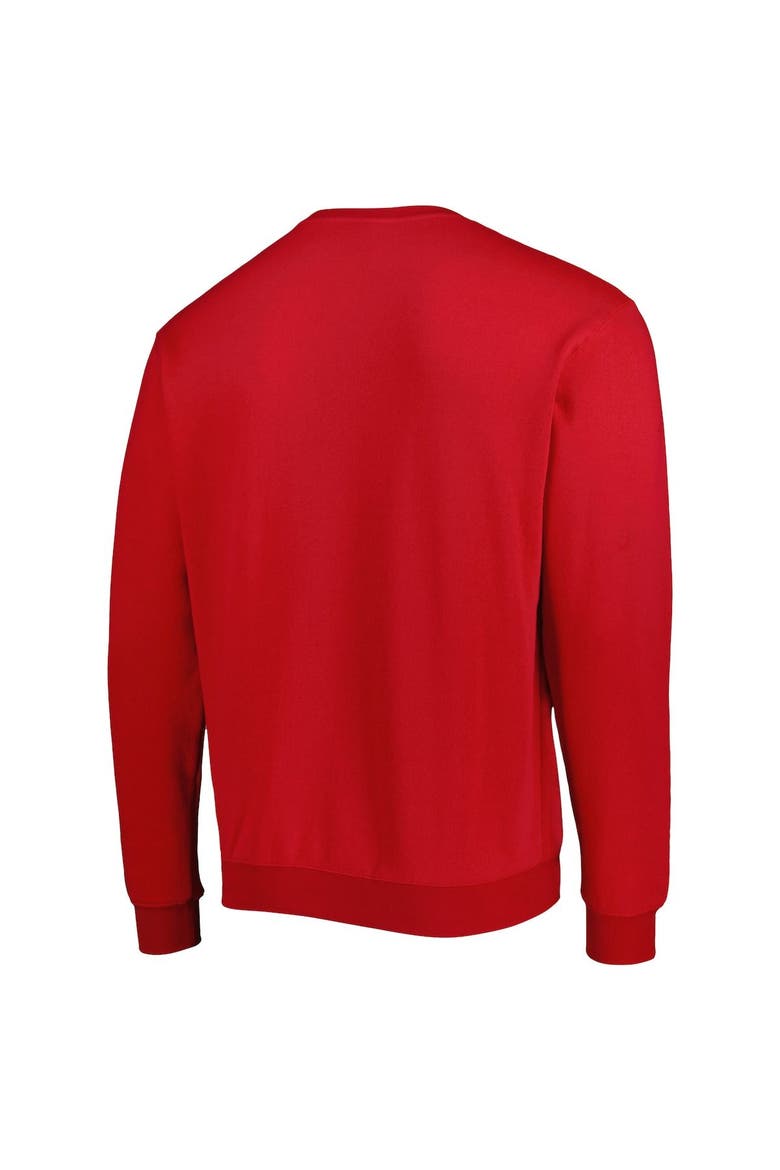 Men's Colosseum Red Western Kentucky Hilltoppers Arch Over Logo Pullover Sweatshirt, Alternate, color, Red