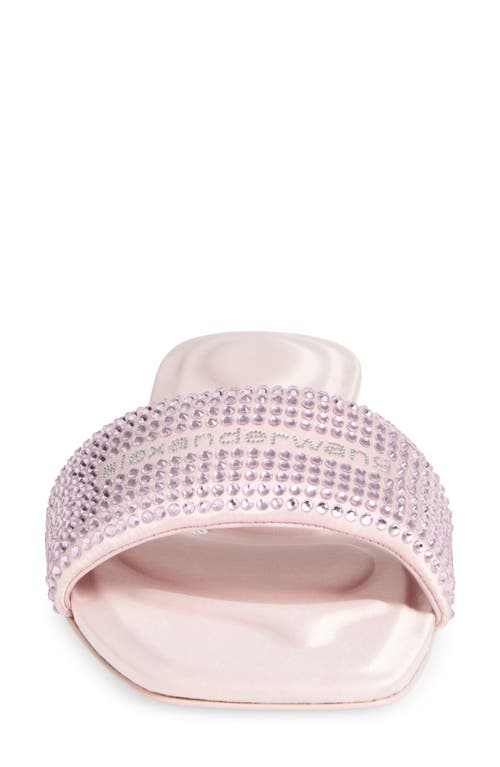 Alexander Wang Vy Crystal Embellished Slide Sandal In Pink