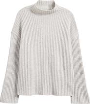 Reformation Lawson Oversize Cashmere Rib Turtleneck Sweater