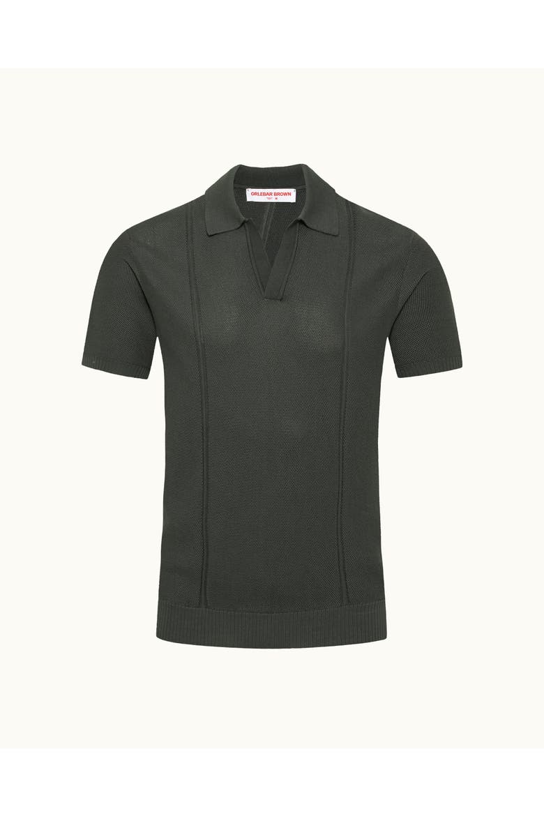 Horton Pique Tailored-Fit Polo Shirt, Alternate, color, Granite