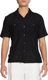 Civil Society Geo Jacquard Knit Camp Shirt