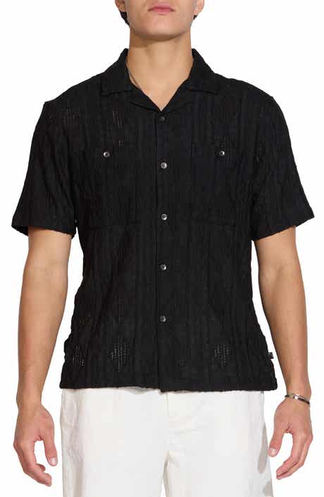 Civil Society Geo Jacquard Knit Camp Shirt