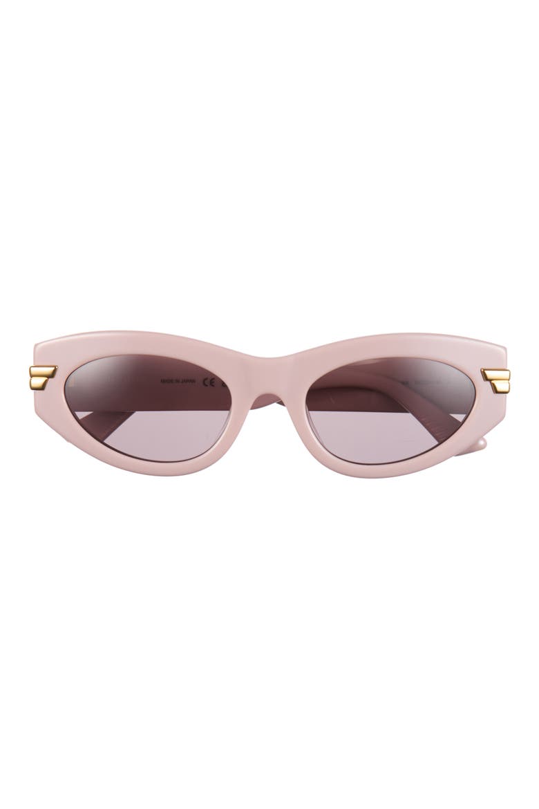 53mm Cat Eye Sunglasses, Main, color, PINK PINK VIOLET