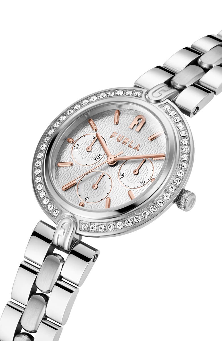 Furla Logo Links Bracelet Watch, 36.5mm, Alternate, color,