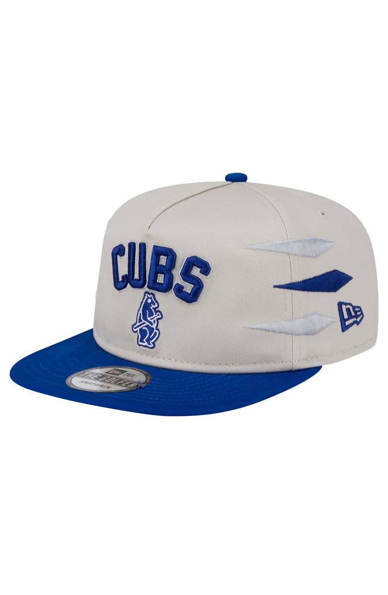 New Era Men's New Era Cream Chicago Cubs Iron Golfer Snapback Hat, Main, color, Cream
