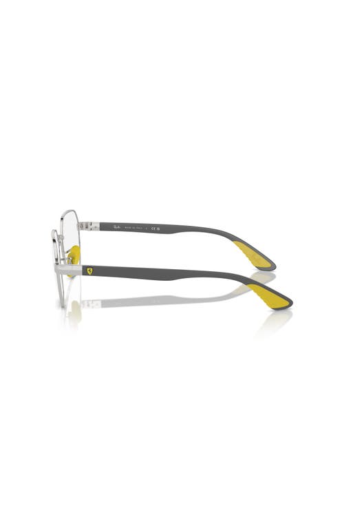 Ray Ban Ray-ban 54mm Irregular Optical Glasses In Gray