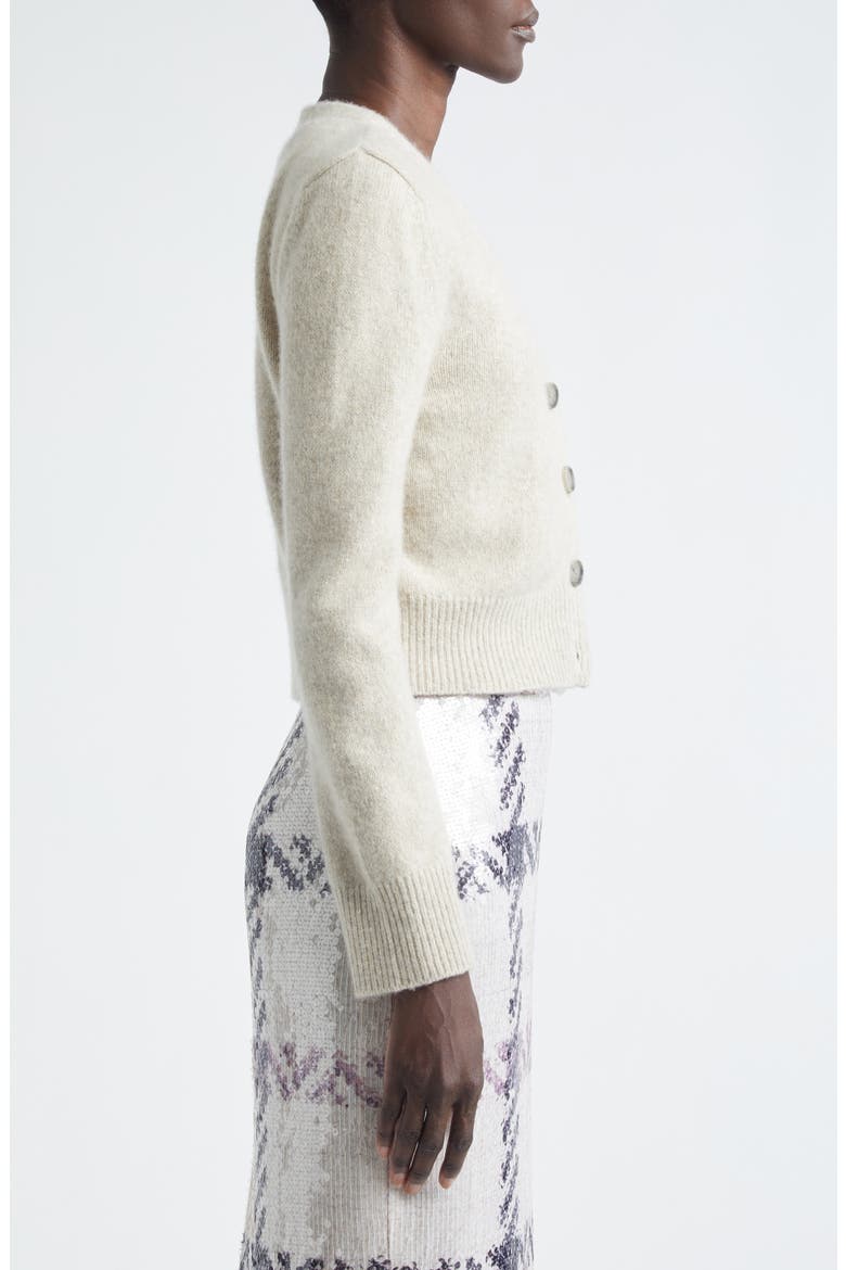 The Sloane Cashmere & Silk Cardigan, Alternate, color, MARLED OATMEAL