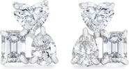 Mindi Mond Fancy Cut Diamond Cluster Stud Earrings