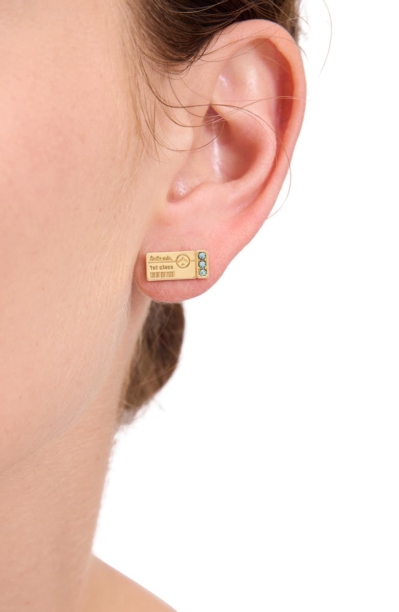 Kate Spade New York out of office ticket stud earrings, Alternate, color,