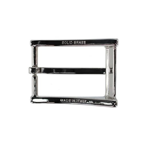 Trafalgar 35mm Italian Classic Rectangular Sold Brass Harness Belt Buckle